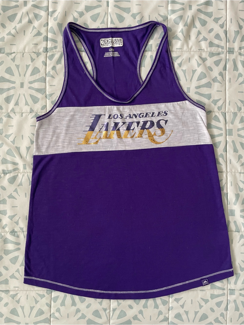 Los Angeles Lakers Purple Racerback Tank Top